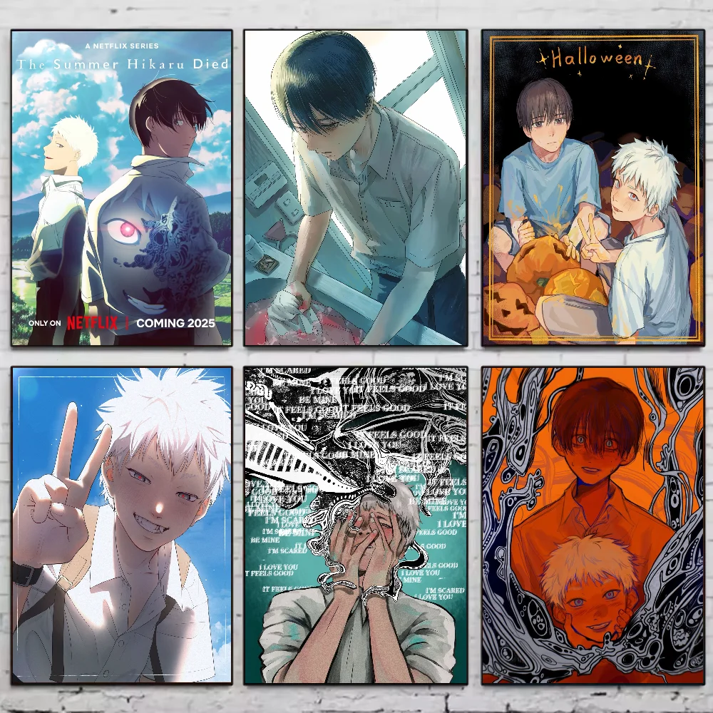 The Summer Hikaru Died Poster Stickers Art Wall Murals Decor Game Room Decor Gifts Kawaii HD Painting Cat Cars