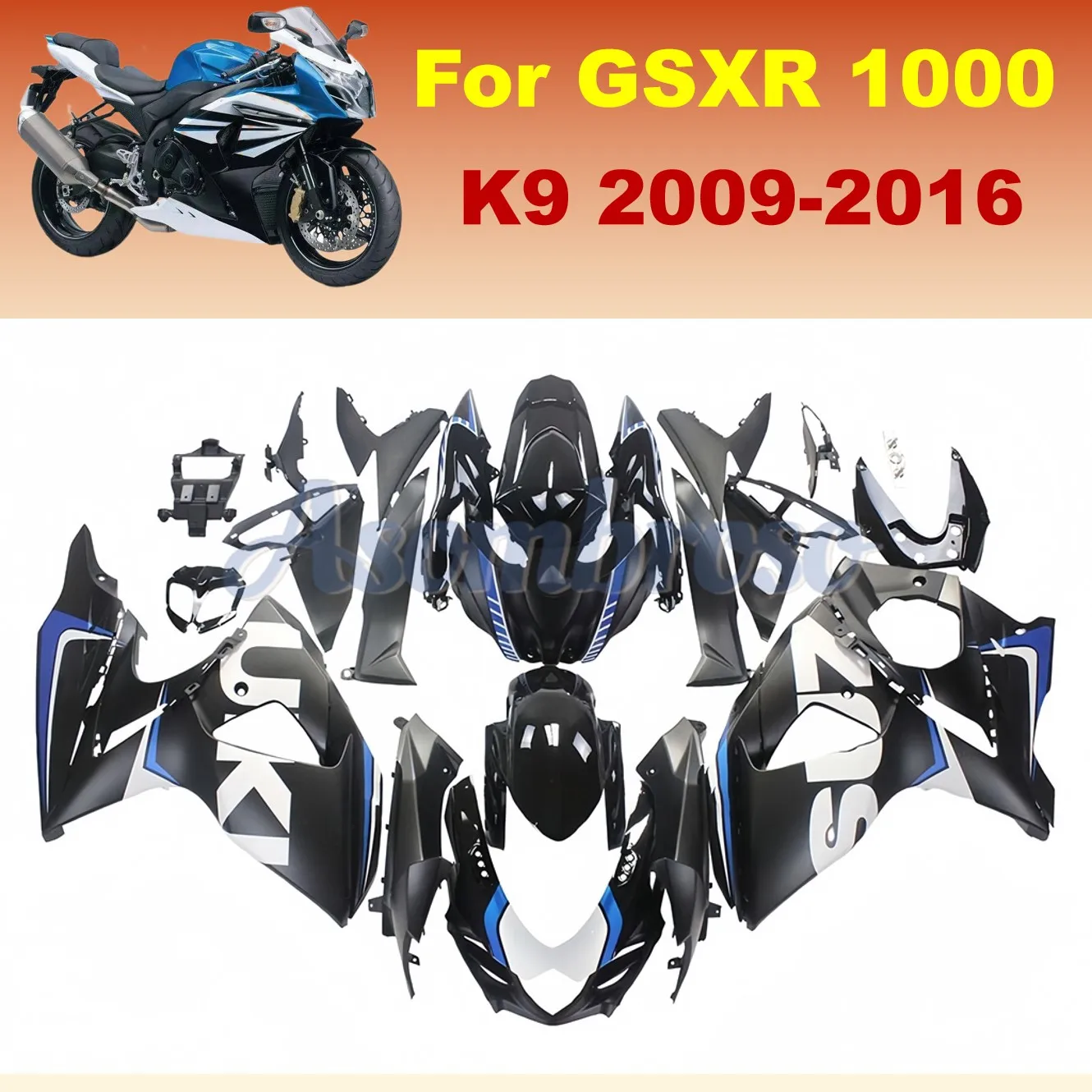

Fit for GSXR1000 2009 2010 2012 2015 2016 Premium Fairings GSX-R1000 09-16 Motorbike Parts Body kit