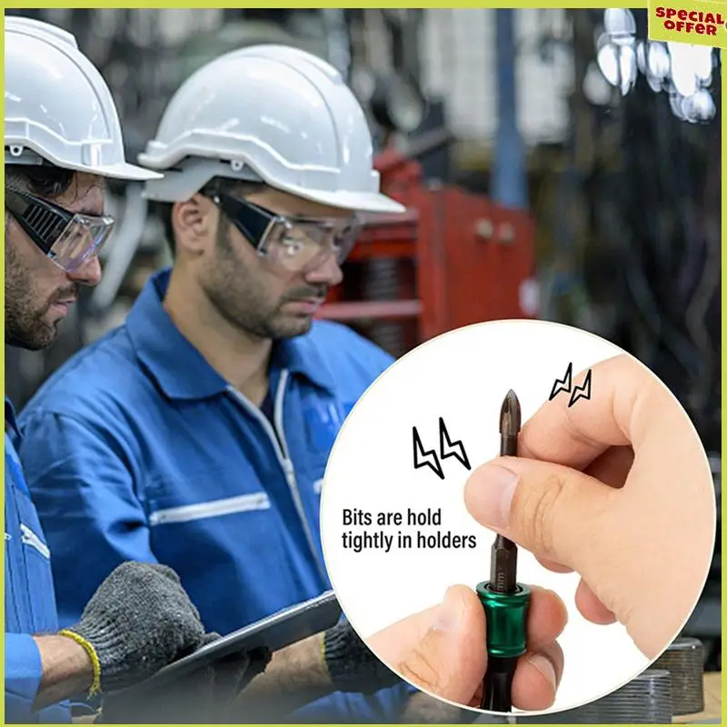 

Брелок-держатель бит A34R, 4 комплекта из 12 держателей сверл 1/4, легкосъемный и быстросменный держатель бит