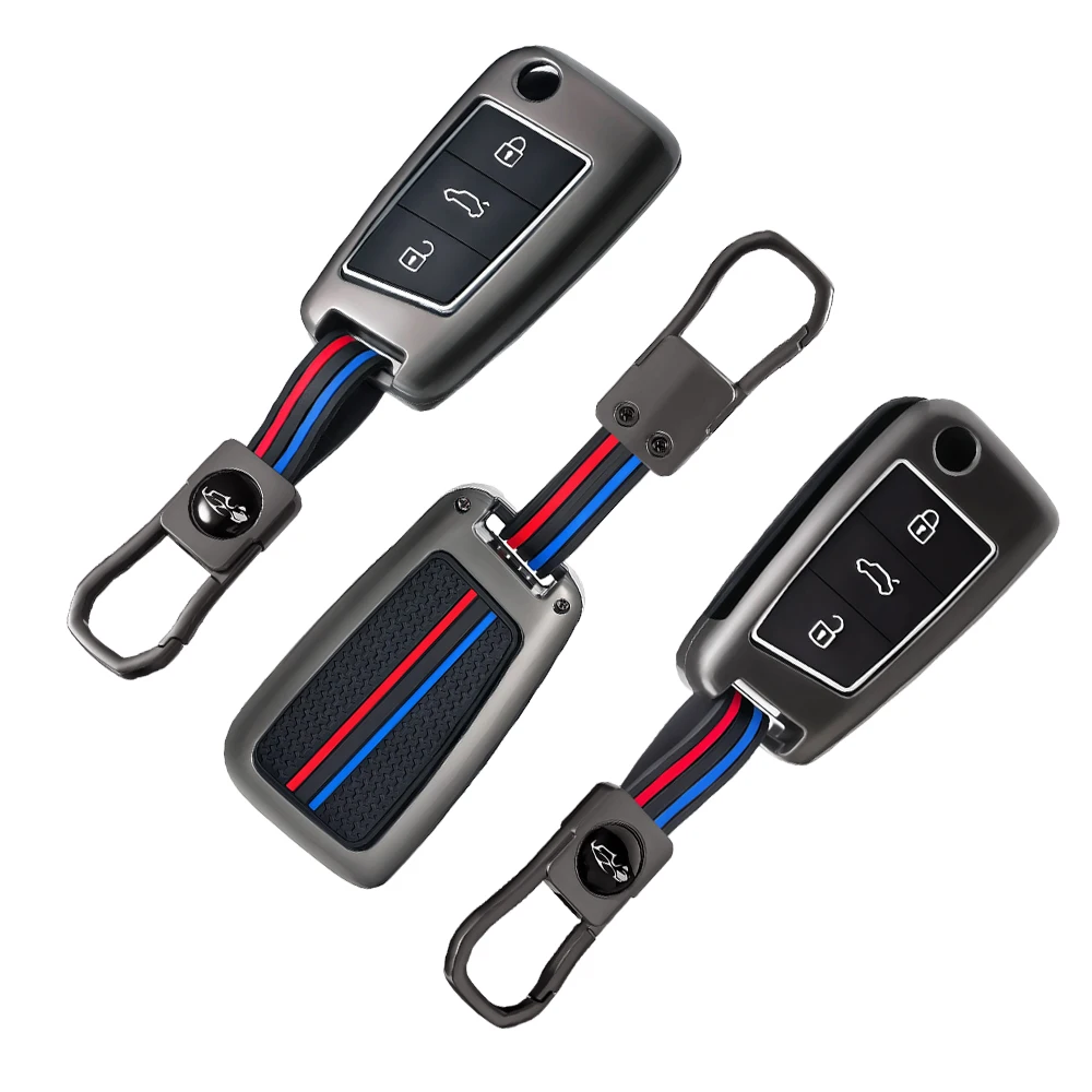 Zinc alloy Car Key Cover For Volkswagen VW Polo Golf 7 MK7 Tiguan Passat For Skoda Octavia Kodiaq Karoq For Seat Ateca Leon