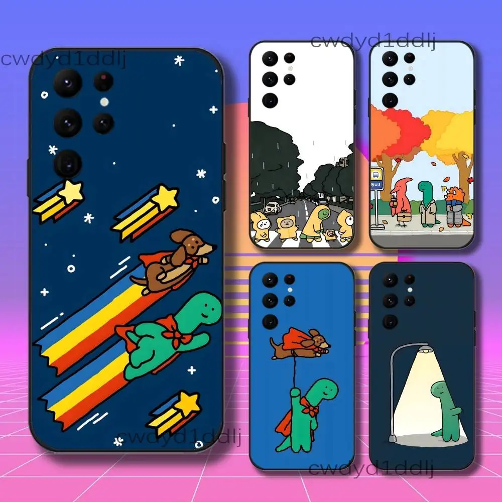 

J-JOGUMAN Cute Phone Case For Samsung S10,S21,FE,S21 ,S26,S25,S24,S23,Ultra,S9,S22,Plus Black Shockproof TPU