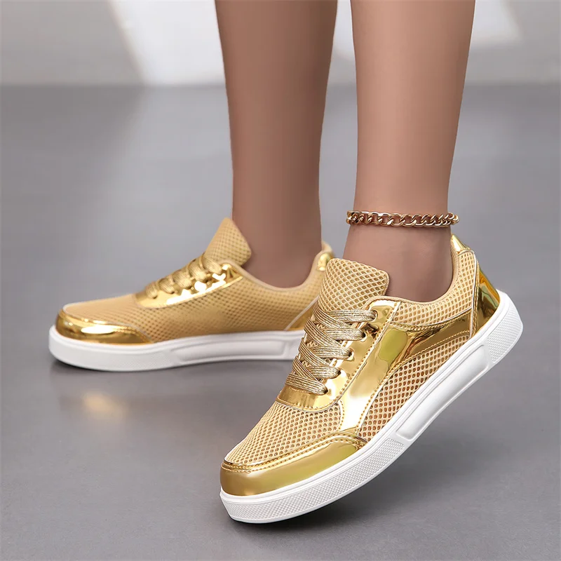 أحذية رياضية غير رسمية جديدة للربيع والصيف قابلة للتنفس ومضادة للانزلاق ومقاومة للاهتراء بلون سادة وأربطة للزوجين #5