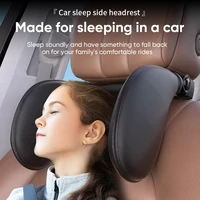 Ergonómico 360 °   Almohada cervical automática ajustable con espuma viscoelástica y almohadillas laterales, reposacabezas para dormir con un solo clic para viajes en coche, BMW Benz
