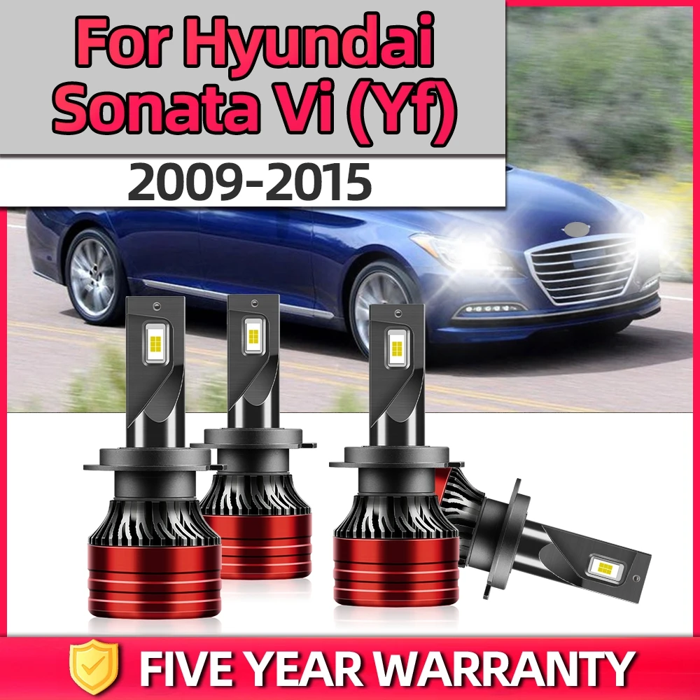 

TEENRAM Plug-N-Play Car Lamp Accsesories H7 LED Headlight High Low Beam Car Light For Hyundai Sonata Vi (Yf) 2009-2015