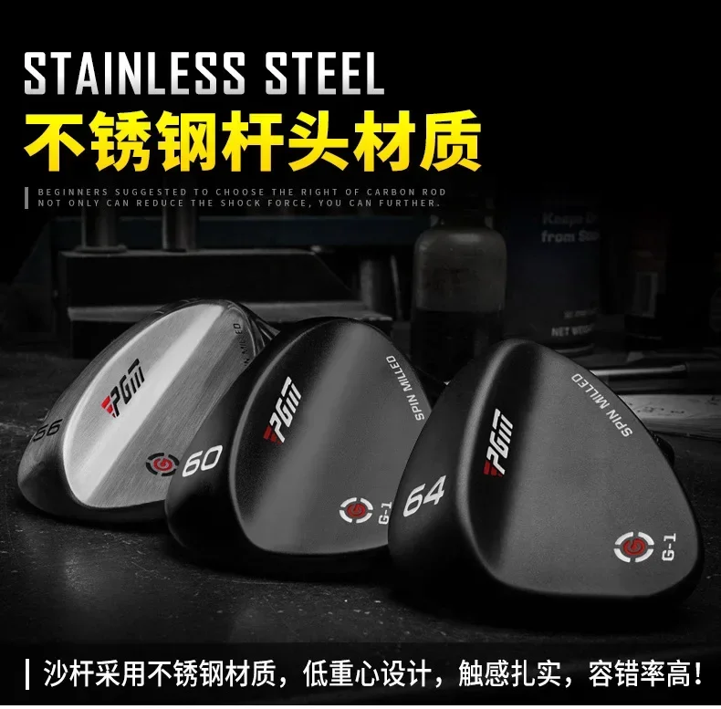 PGM Golf Clubs Sand Wedges Clubs 50/52/54/56/58/60/ 62 Degrees Silver black with Easy Distance Control SG002 Golf Putter