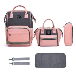 Lequeen-Sac à langer grande capacité pour maman, sac à dos pour MUNIBaby, sacs à langer ALTERBags, ensemble de 6 pièces