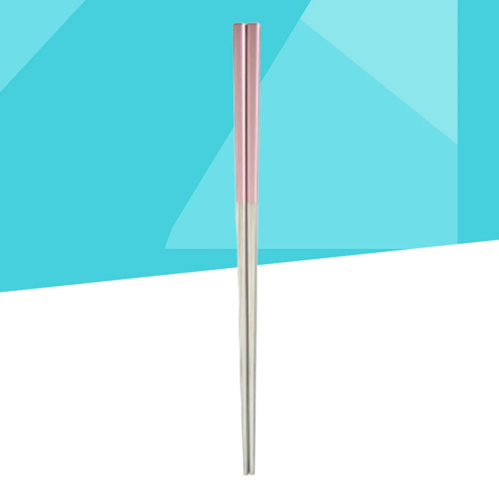 

2 Stainless Steel Chopsticks Reusable Anti slip Dishwasher Safe Family Dining Gift Sushi Noodles Rice Easy Grip