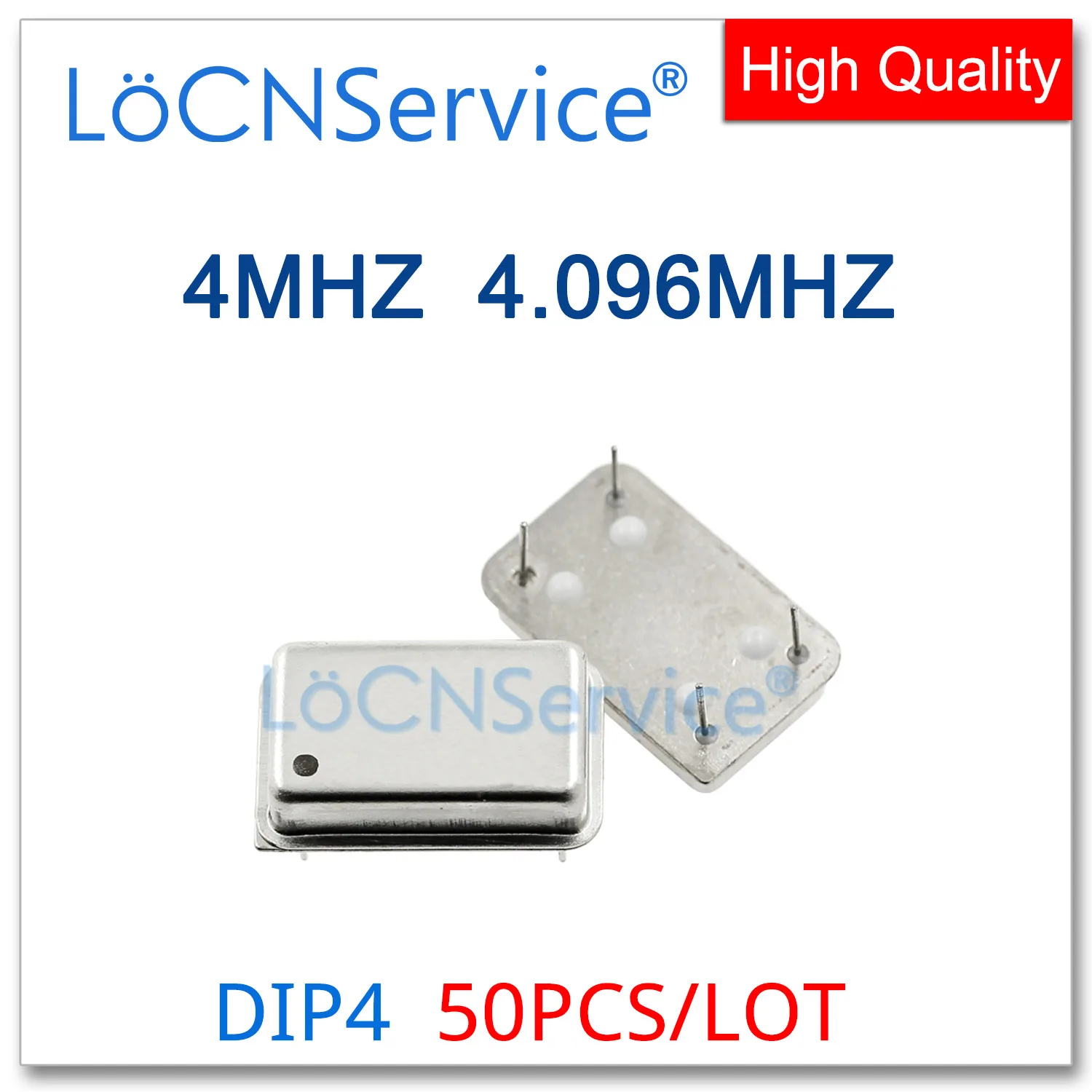 

50PCS 4MHZ 4.096MHZ Crystal Oscillator Active Crystal OSC DIP-4 Rectangular Full Size 4M 4.096M 4.000MHZ 4.0MHZ Resonator DIP