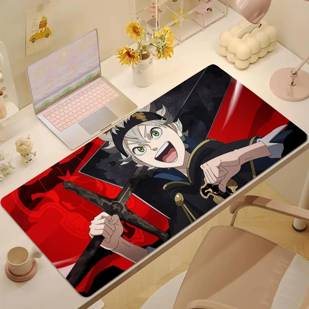 

Anime black clover Mouse Pad Tablet mouse Pad Laptop xl desktop mouse pad, cute HD Rainbow Gaming keyboard pad, csgo 90x40