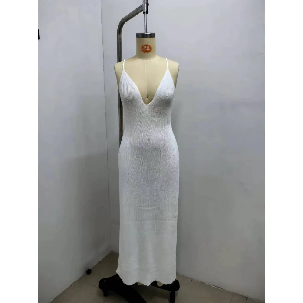 Vrouwen sexy mesh strandjurk pure lange cover-up gebreide glitter tuniek vrouwelijke gouden badpak bikini sarong badmode slingjurk