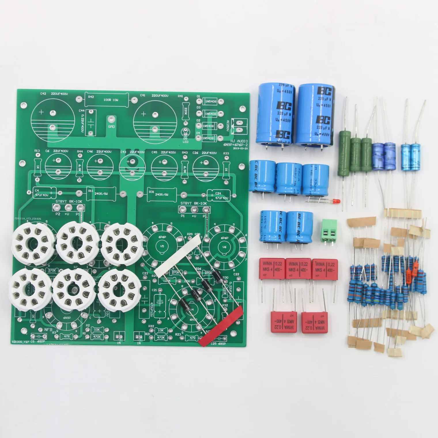 6N9P + 6P6P вакуумная трубка Push-pull Плата усилителя HiFi стерео 2*12 Вт домашний аудио комплект усилителя мощности