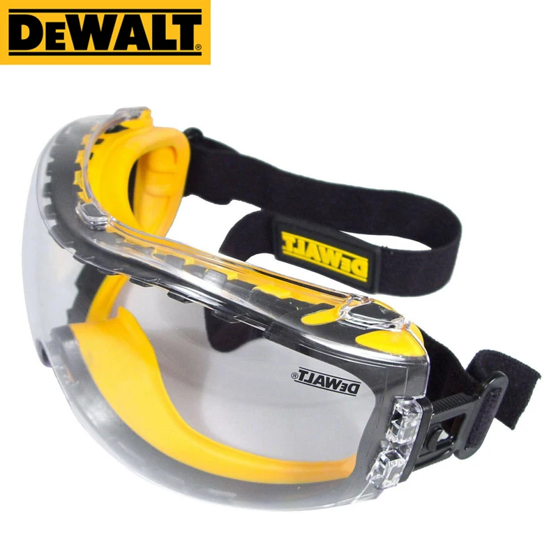 DEWALT DPG82-11 CTR Concealer Clear Anti-Fog Dual Mold Safety Goggle Concealer Injected Soft Comfort Protective Mask