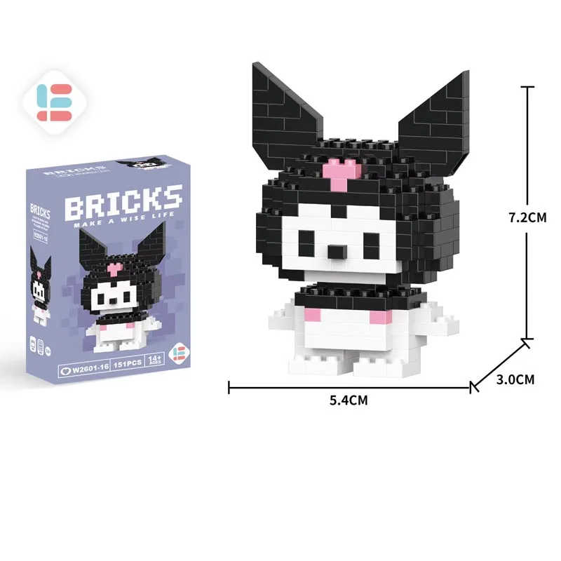 Cute Animal  Pet Small Building Block Model Series Ornaments Children's Toys Miniature Bricks Compatible small particle