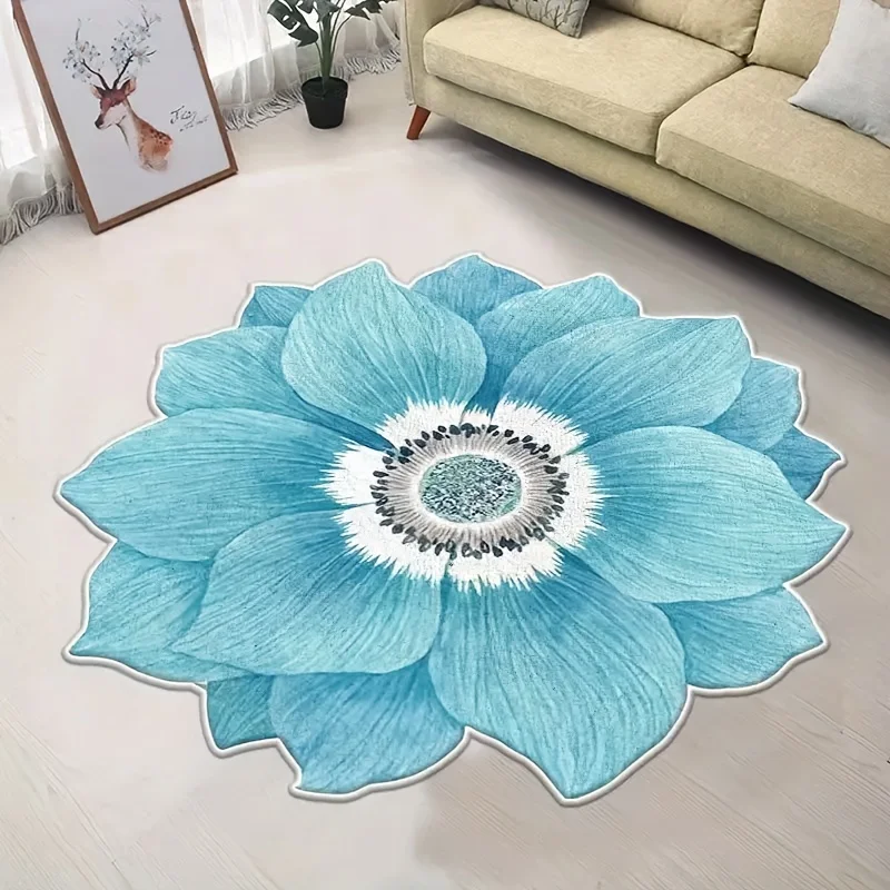 VIKAMA Unusual Floral Pattern Doormat Sofa Bedroom Living Room Decorative Rug Room Accent Home Decorative Rug