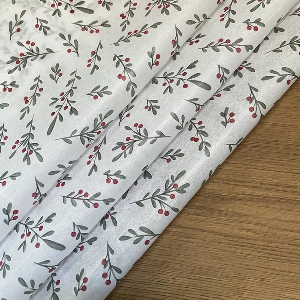 10/20 個の薄い紙、カラフルなライトとクリスマスツリーのパターン付き 50 センチメートル x 35 センチメートルギフト包装紙結婚式クリスマスギフト用