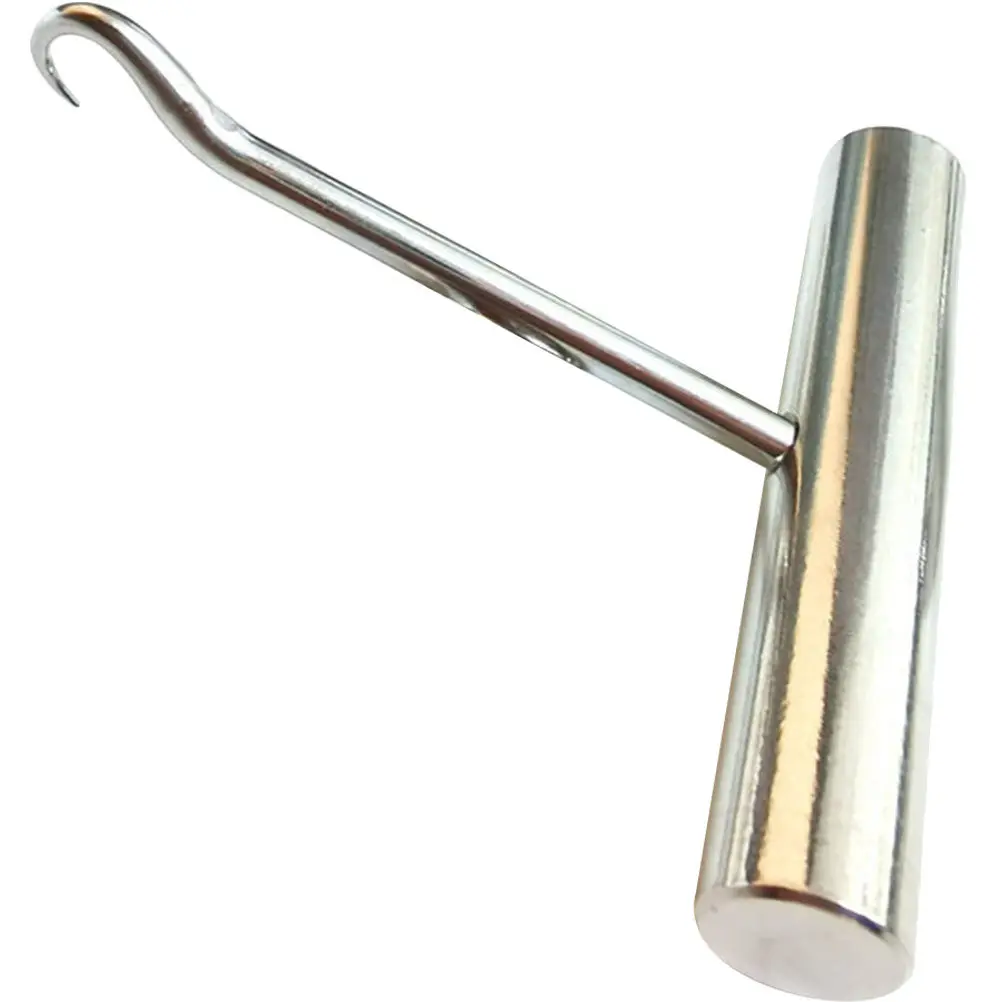 

Professional Tennis Stringing Puller Tool Stainless Steel Racket Stringing Hook T Design Bent Tip Comfort Grip for Tennis