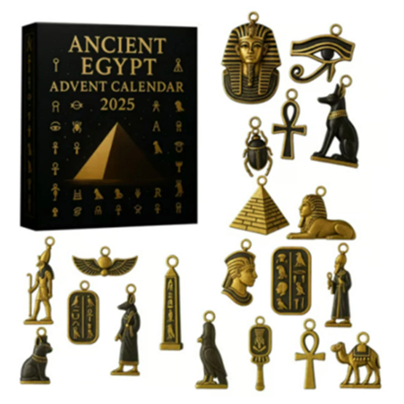 العد التنازلي على مدار الساعة أيام تقويم القدوم تشريح عيد الميلاد العد التنازلي قلادة تحتوي على 24 سخان زيت صغير أكريليك مع مؤقت #1