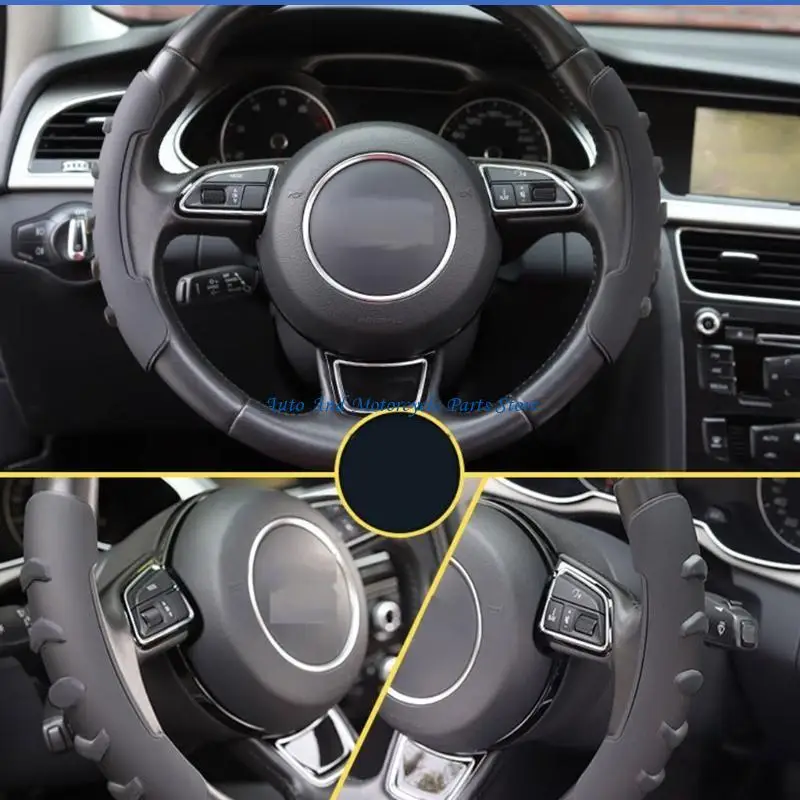 

P9FD Carbon Fiber Non-Slip Steering Wheel Cover Design for Universal Auto Car