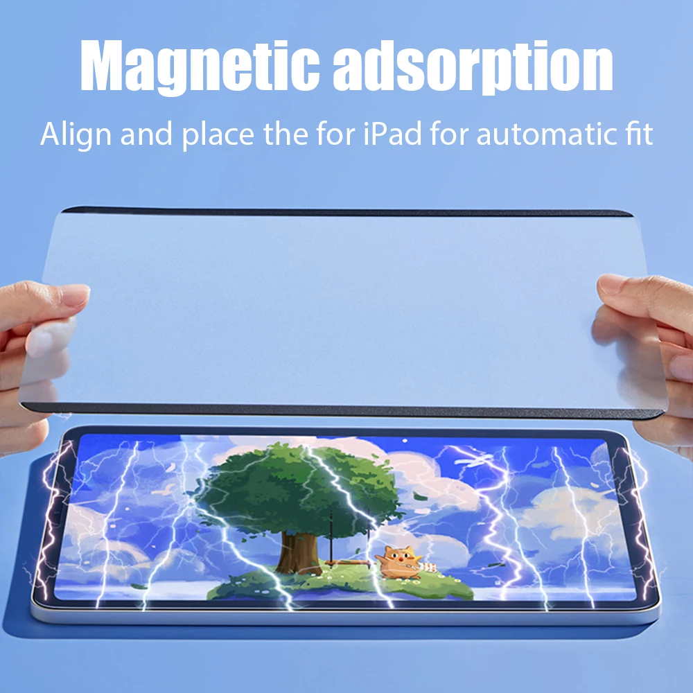 Magnetic Like Paper Film For iPad A16 Mini 7 6 Air 5 4 M3 M2 Pro 11 12.9 13 M5 M4 7th 8th 9th 10th Generation Screen Protector view 2