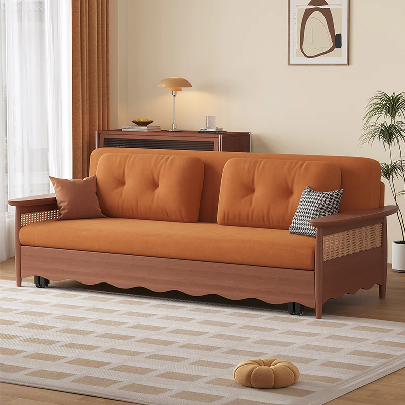 #Modern minimalist sofa bed, suitable for small spaces, cat-proof, high-density foam cushions, easy to move, suitable for  rooms