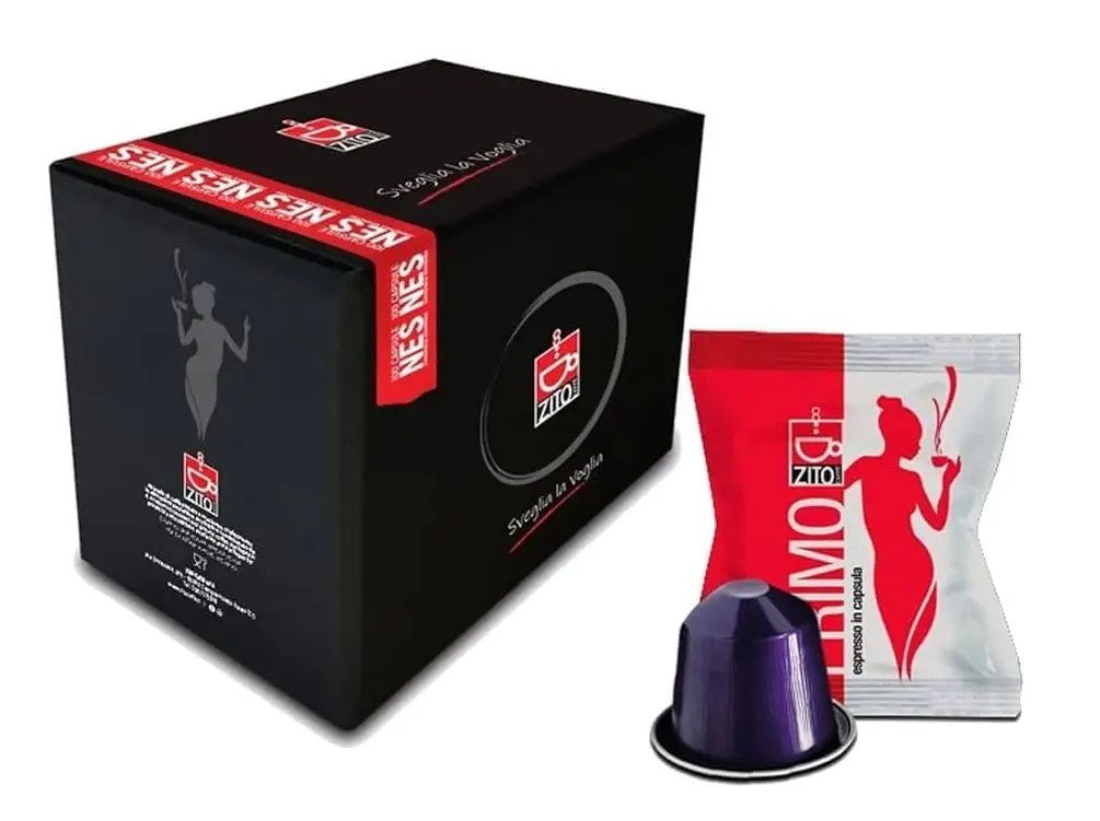 200 capsules de CAFÉ ZITO compatibles avec les capsules NESPRESSO FIRST décidées et Corposa compatibles avec les machines à expresso Nespresso System-