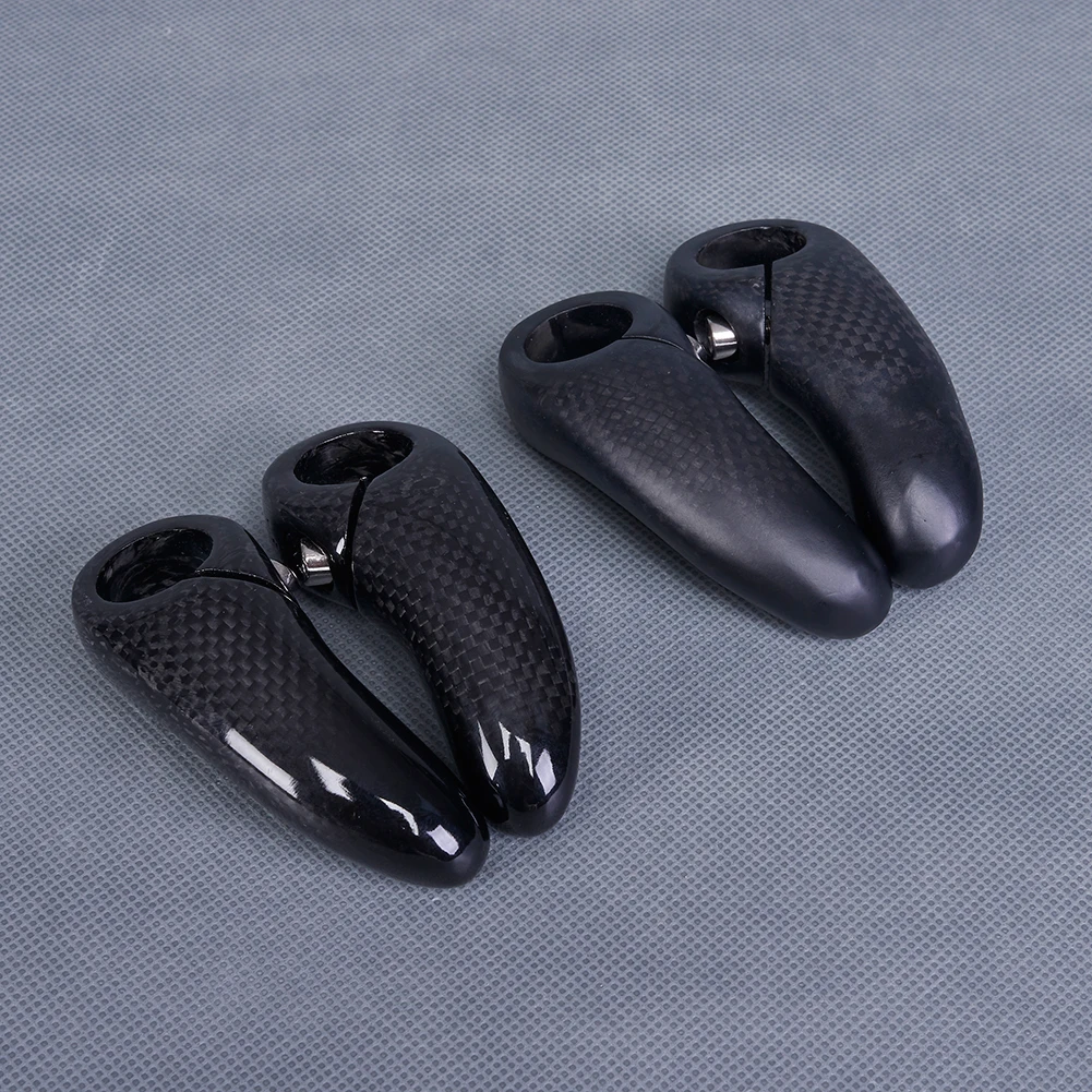 Bicycle Mountain Bar End Carbon Fiber Bike Small Auxiliary Handlebar MTB Cycling Parts