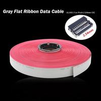 1/2/5/8/10m 1.27mm Gray Flat  Data Cable Wire 10 14 16 20 26 30 34 40 50 60 pins AWG 28 UL2651 300V for 2.54mm IDC Connector