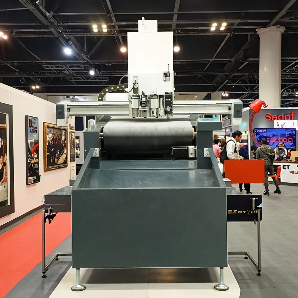 DK CNC Die Automatic Oscillating Knife V-Groove Cutter PVC Board Sticker Card Board Vinyl Cartoon Foam Cutting Machine