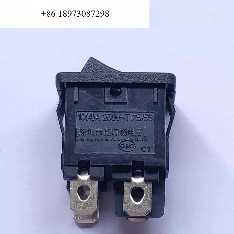 

10 шт., четырехногий черный переключатель в форме лодки MR-2, сильноточный, 12 А, серебряная контактная панель 15X21 мм