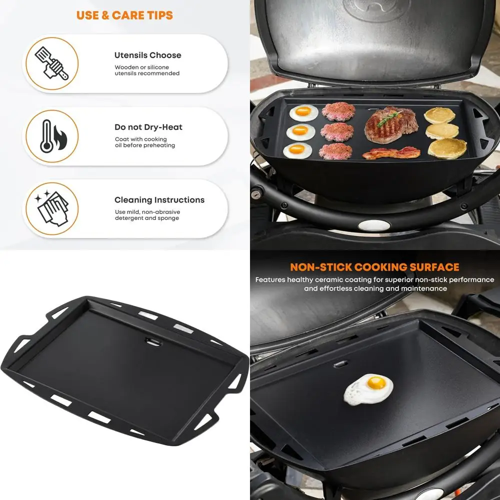 

Полноразмерная антипригарная гриль-плита для газовых грилей, совместимая с грилями серии Q