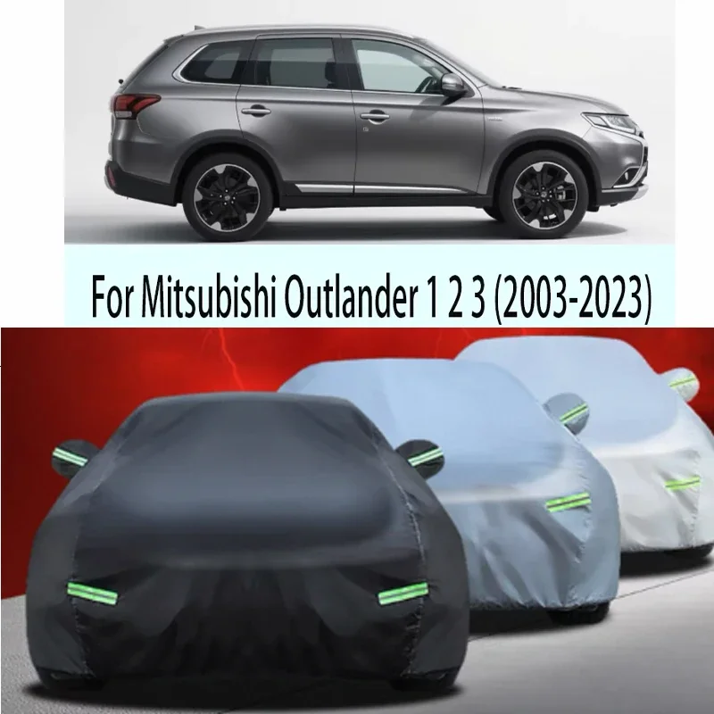 

Для Mitsubishi Outlander 2003-2023 полный автомобильный чехол уличный авто солнцезащитный козырек анти-УФ защита от снега и дождя водонепроницаемый чехол пылезащитный