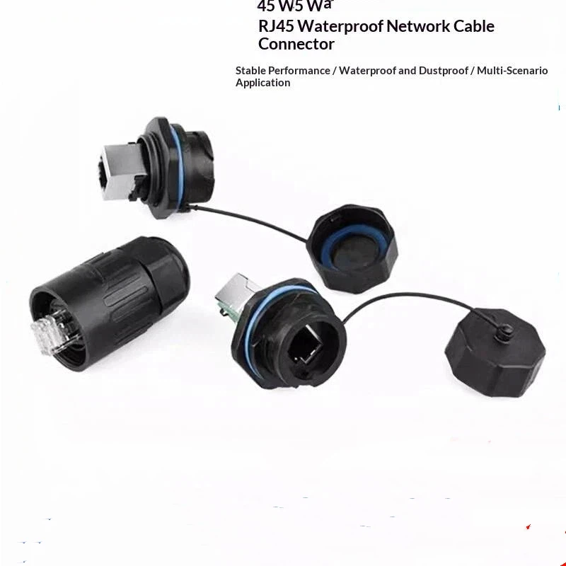 【S】YT-RJ45 Aviation Waterproof Signal Cat5e Ethernet Panel Socket Plug Connector For Outdoor LED Display Screen Switch