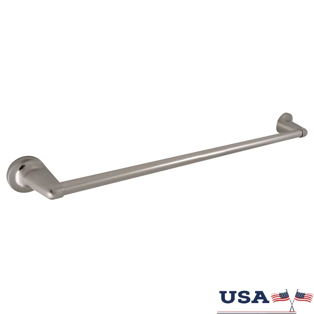 

24-дюймовый настенный вешалка для полотенец из матовой никелевой стали, прочная конструкция, простая установка, аксессуары для ванной комнаты, современный дизайн