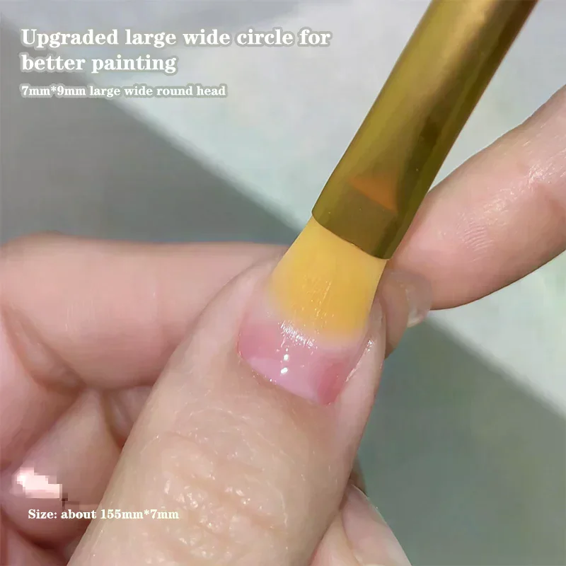 مسمار تصميم الفن فرشاة قلم برأسين فرشاة الرسم الأشعة فوق البنفسجية هلام تمديد الرسم نحت القلم Diy بها بنفسك مانيكير أداة فرشاة الأظافر