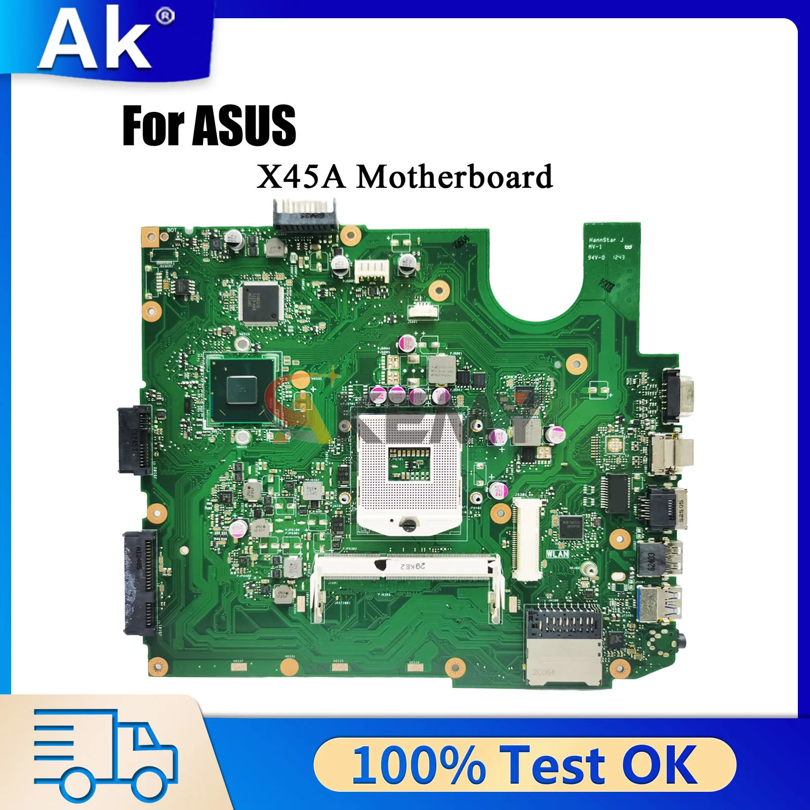 X45 X45A Notebook Mainboard For ASUS VivoBook X45A Laptop Motherboard This item is in stock 100% tests OK fast shipping