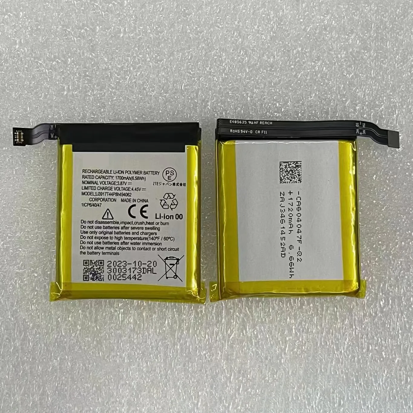 Li3917T44P8h494062 1700 mAh 3,87 V FÜR Akku