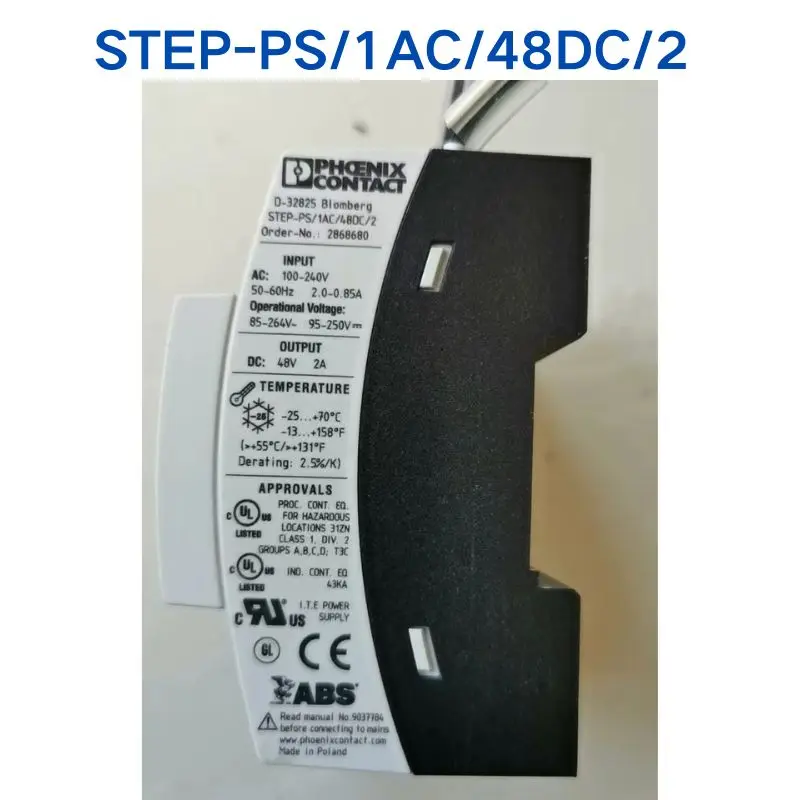 Second-hand test OK for PHOENIX Power Supply STEP-PS/1AC/48DC/2 2868680