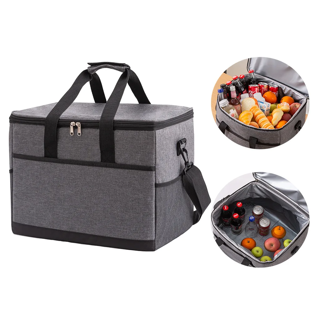 

35L insulation bag outdoor picnic camping bag waterproof Oxford cloth car takeaway outdoor tactical picnic bag