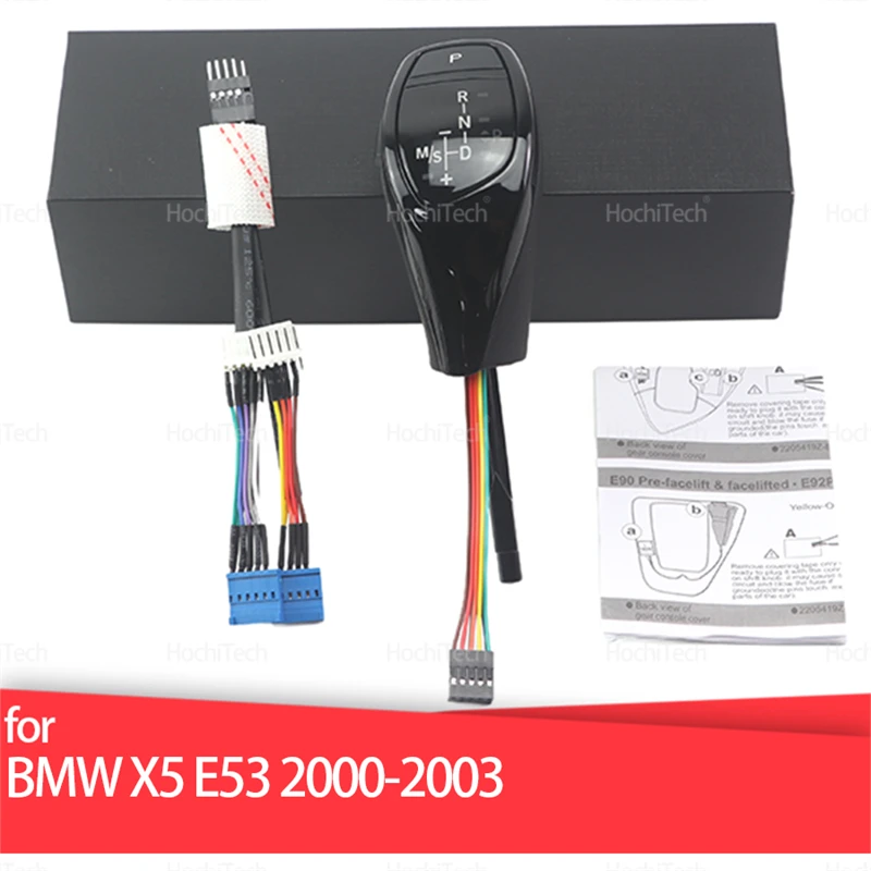 

Светодиодные ручки, ручка переключения передач 2000-2003 гг. для BMW X5 E53 3.0i 4.4i 4.6is 4.8is 3.0d, рычаг переключения передач, серебристая искусственная кожа