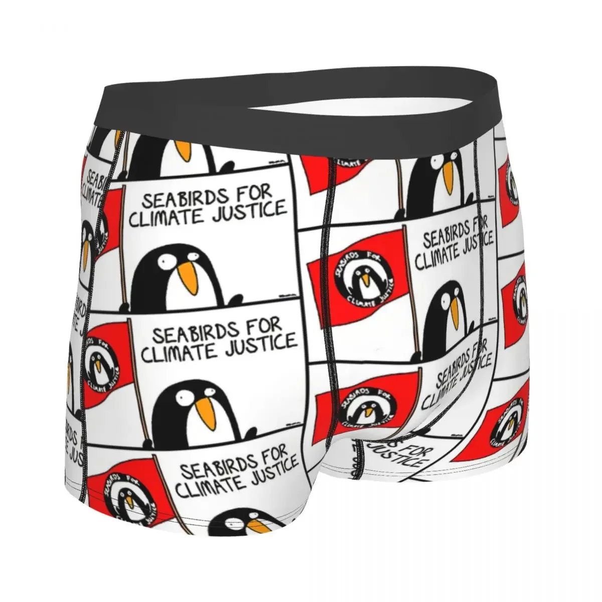 Seabirds For Climate Justice Man's Boxer Briefs Breathable Creative Underwear High Quality Print Shorts Birthday Gifts