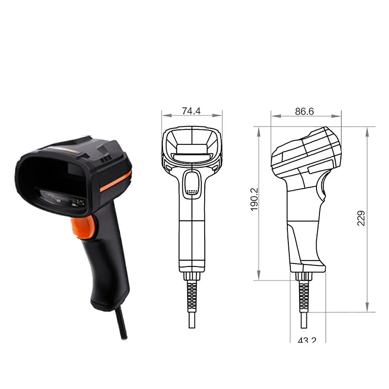 HIKROBOT MV-IDH3013-05S-R1U Robot USB Wired Handheld Optical Sensor Reader for Machine Vision Global Shutter Port