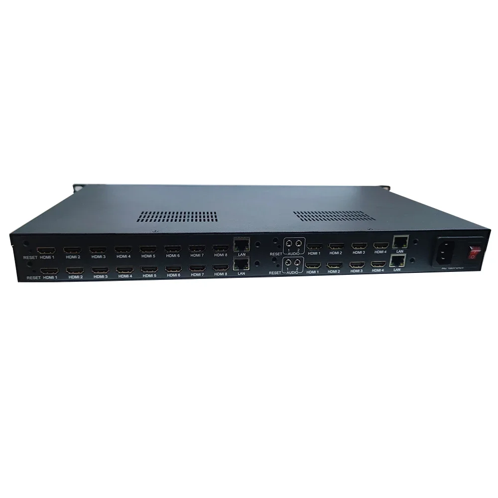 24-Channel Broadcast forHdmi To Ip Transcoder Tv Hd To Ip Rtmp Rtsp Http Ts Hls Udp H265 Video Encoder Encoder Hdmis 24 Canales