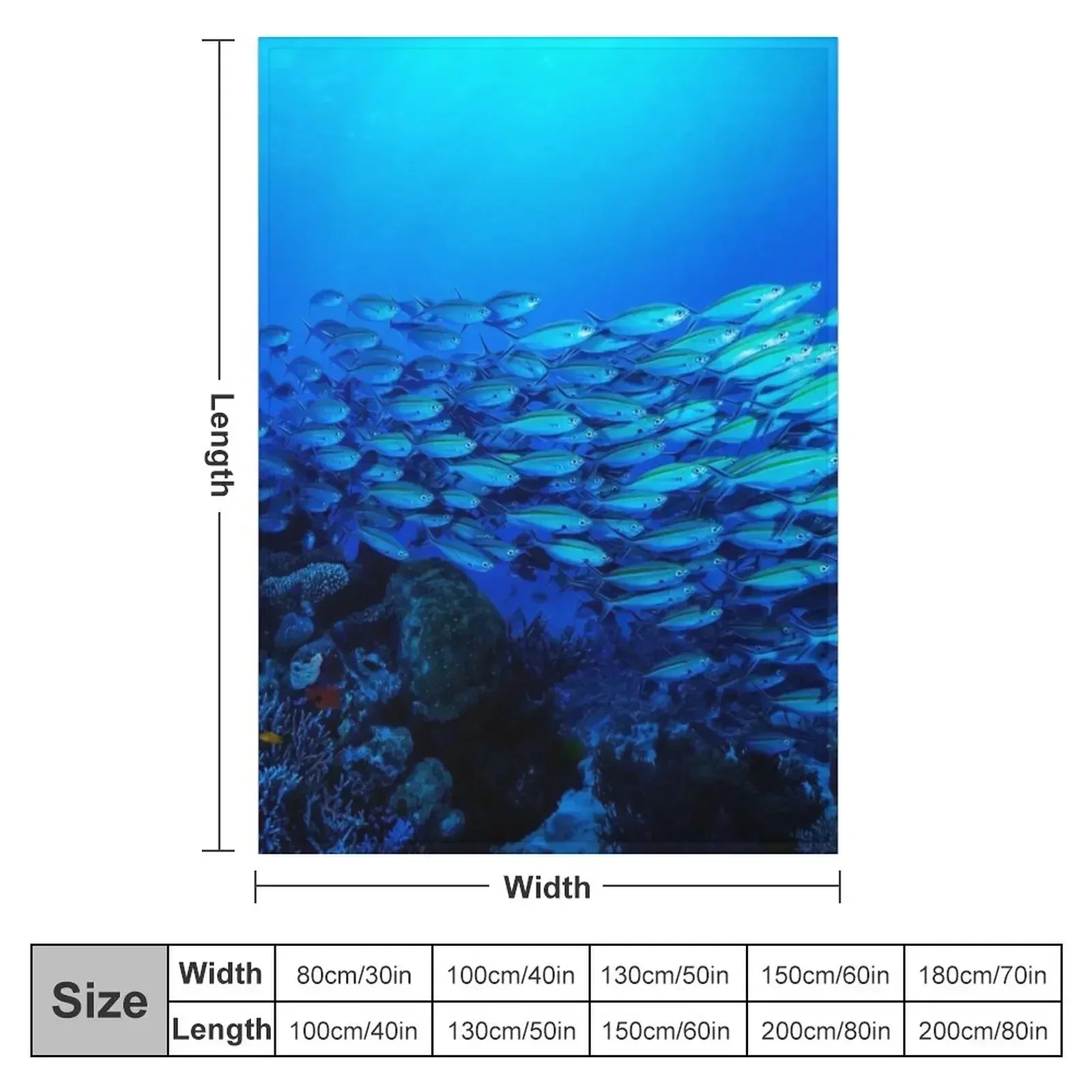 Tropical Fish on the Great Barrier Reef Throw Blanket Tourist Luxury St Bed covers Fashion Sofas Loose Blankets