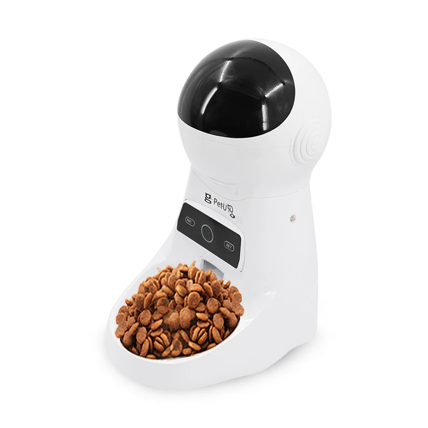 

Smart WiFi Automatic Dog Feeder with Battery Power Indoor Use 2.5L Capacity