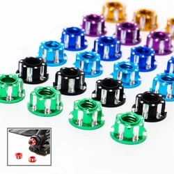 4Pcs M4 Tire Nut Aluminum Alloy For 1/10 RC Wheel Lock Nuts Traxxas Trx4 Trx6 HSP Axial SCX10 D90 D110 Slash Rgt Parts