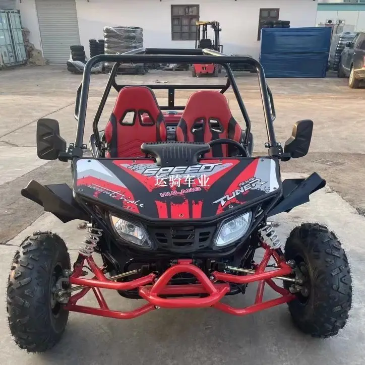 

Kart four-wheel off-road motorcycle adult two-seat large 200c oil-cooled automatic transmission field car