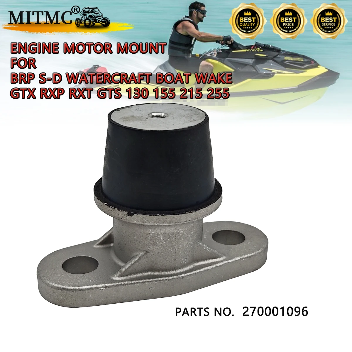 

Крепление двигателя для гидроциклов BRP S-D (модели Wake, GTX, RXP, RXT, GTS) 130, 155, 215, 255, 2002-2025 гг. Запчасти для гидроциклов, артикул 270001096