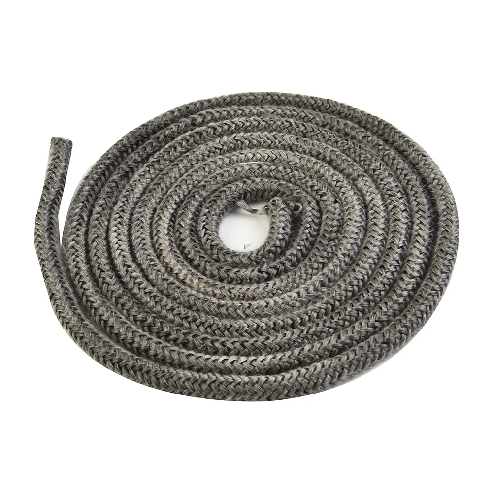 Cuerda de sellado de fuego para estufa, junta de sellado de estufa resistente al fuego, cuerda de sellado de alta temperatura de fibra de vidrio de 2m, 6/8mm