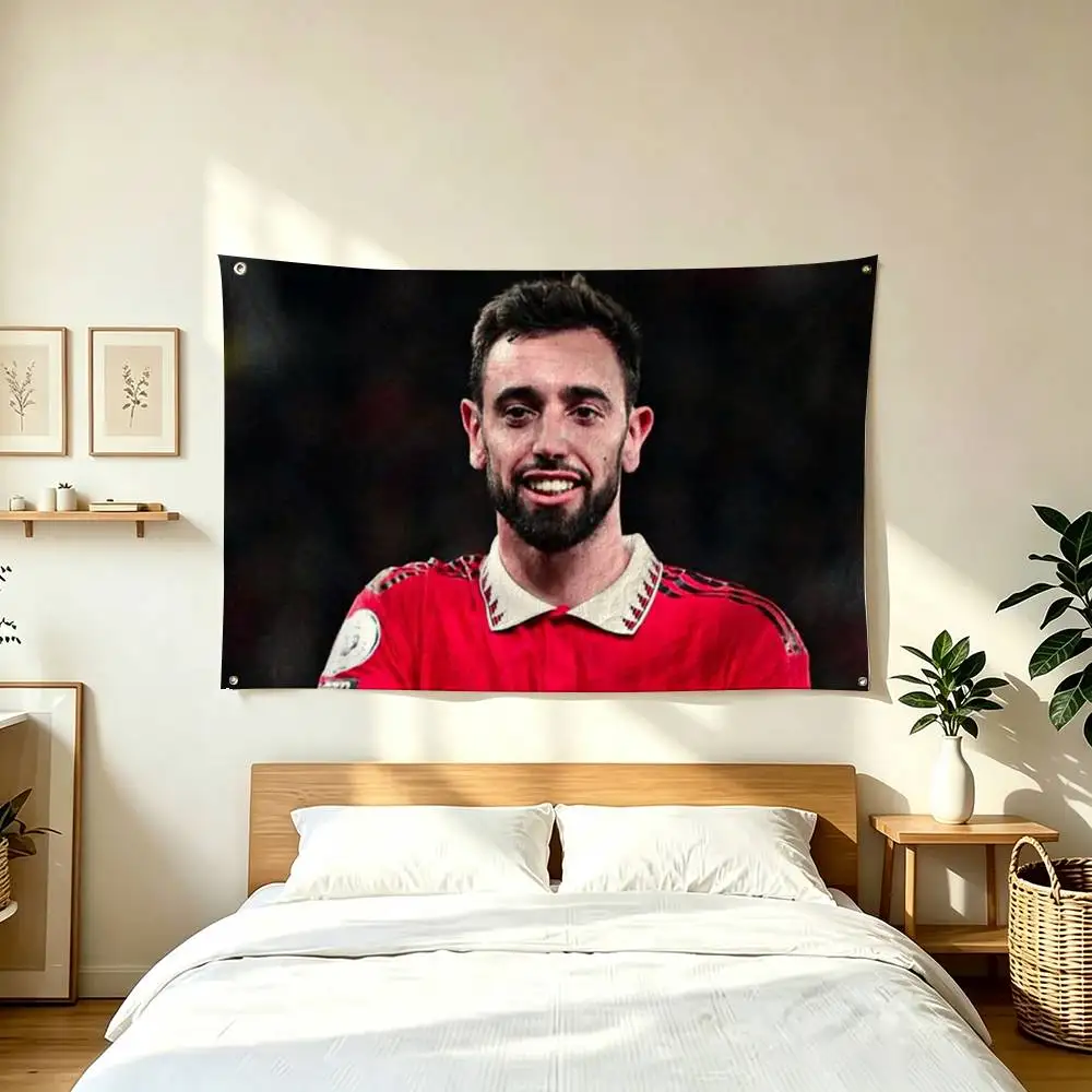B-Bruno F-Fernandes S-Soccer-Star  Flags for Bedrooms Home Decor Items Outdoor Decors Garage Decoration Flaga
