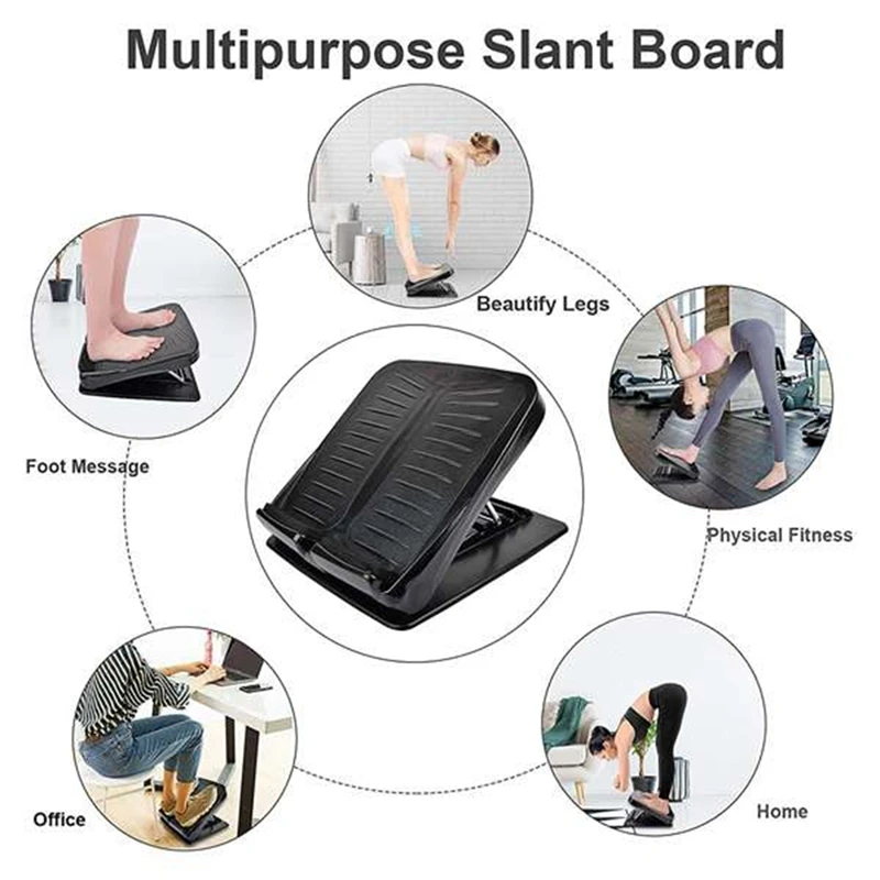 Incline Board Portable Tilt Plate Adjustable 5-Level Leg Strength Training Equipment Yoga Equipment Home Fitness Durable